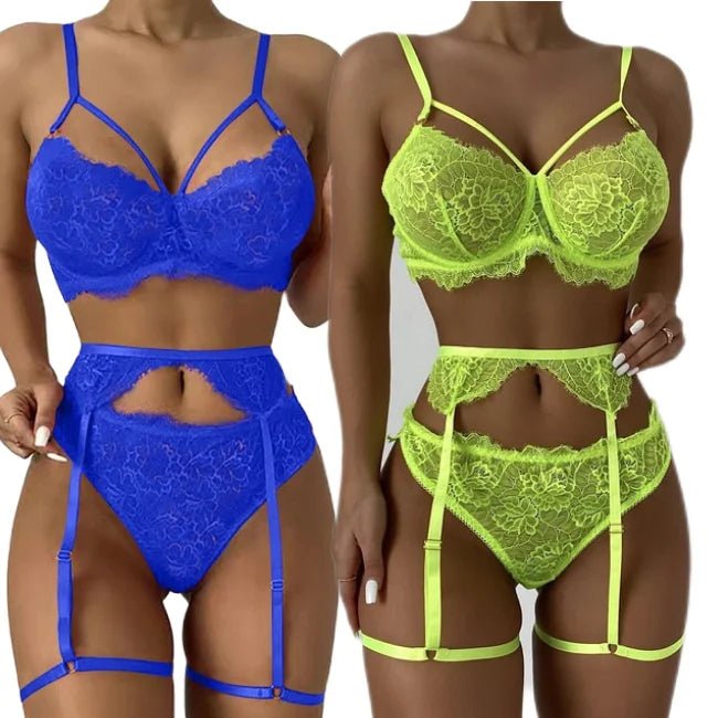 Teddy Babydoll Women's Underwear Women Lingerie Set With Garter Belt - Zeprah