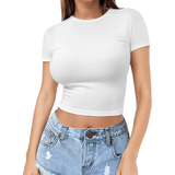The Ultimate Stretch Crop T-Shirt - Zeprah