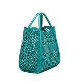Tote Bag Large Capacity Jelly Bag New Plastic Handheld Rectangle Beach Bath Wash Basket Hollow Cooling Shopping Basket - Zeprah