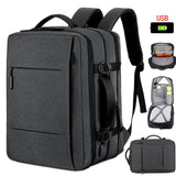 Travel Anti - Theft Oxford Laptop Backpack with USB Charging Port Waterproof Design for Unisex Use - Zeprah