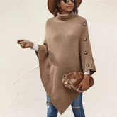 Turndown Cloak Simple Outerwear Coat Classic Sweater Coat - Zeprah