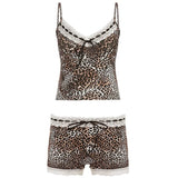 Two Piece Set Y2K Solid Collarless Bow Tie Halter Crop Top with Lace Skinny Knitting Shorts Eco - Friendly - Zeprah