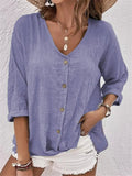 V - neck Bestselling Short - sleeved Loose Women's Top Casual Popular T-shirt - Zeprah