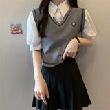 V - neck Women Tank Top Knitted Tank Top for Women Going Out Sleeveless Tops - Zeprah