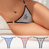 V - String Thongs with Rhinestone Side Detail – Ultra Minimalist Style - Zeprah