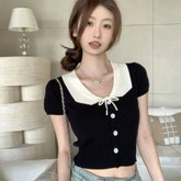 Versatile T-shirt for Women Soft New design Women's Clothing Best - selling Short - sleeved Blouse - Zeprah