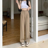 Versatile Women's Trousers Wide - legged Suit Pants Casual Slacks - Zeprah