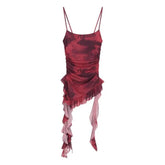 Vintage Halter Top Contrasting Colors Waist - Cinching tank Going Out Sleeveless Going Out Tops - Zeprah