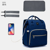 Waterproof Foldable Baby Bed Diaper Bag with Bed Travel Backpack for Busy Parents - Zeprah