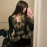 Winter Windproof Eco - Friendly Casual Knitted Plush Fur Trim Polyester Buckle Belt Slim Fit Waist Regular Sleeve - Zeprah