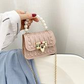Woman Mini Kids Chain Ladies Bags Pearl Candy Kid Small Jelly Purses and Handbags - Zeprah