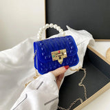 Woman Mini Kids Chain Ladies Bags Pearl Candy Kid Small Jelly Purses and Handbags - Zeprah
