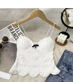 Women Camisole Chest Pads Summer Thin Ice Silk Crop Top Solid Color Female Women'S Tank Top - Zeprah