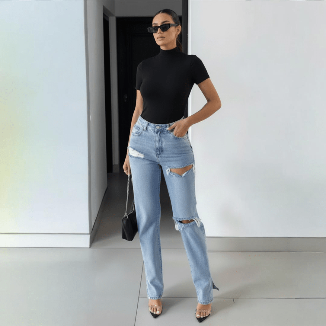 Women Pants - Best High - Rise Denim Jeans for Perfect Fit - Zeprah