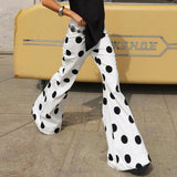 Women's Casual Athletic Straight Crocheted Pants Flat Loose Fit Printed Trousers for Exercise Office Commute Summer Wholesale - Zeprah