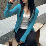 Women's Elegant Autumn Wool Sweater Slim Fit Cardigan with Tie Collar and Button Down Versatile Casual Top - Zeprah