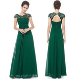Women's Evening Party Long Elegant Lace Dress Bridesmaid Wedding Mother of Bride Casual Dresses - Zeprah