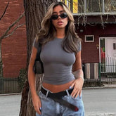 Women's Full Sleeve T-Shirt Patchwork Crew Neck Knit Pullover Breathable Eco - Friendly Anti - UV Slim Fit Casual - Zeprah