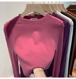 Women's Light Fleece Round Neck Base Layer Pullover | Warm Full Sleeve Autumn/Winter Inner T-Shirt - Zeprah