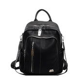 Women's New Soft Large Capacity Waterproof Backpack Zipper High Appearance Travel Commuting Korean School Bag - Zeprah