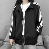 Women’s Open - Front Baseball Jacket – Lightweight Sporty Knitted Outerwear - Zeprah