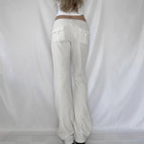 Women's Patchwork Flat Yoga Pants with Low Waist Knitted Leggings for Gym Running Training Fitness Wear - Zeprah