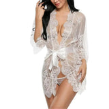 Women's Sexy Underwear New European and American Style Alluring Lace Nightgown and Pajamas Set - Zeprah