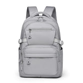 Women's Trendy Korean Style Junior High School Backpack Simple Casual School Bag for Students Large Capacity for Campus - Zeprah
