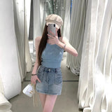 Workout Sleeveless Knitted Tank Top for Women Camisole Basic tank Top - Zeprah