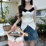Workout Sleeveless Knitted Women Tank Top Camisole Basic tank Top - Zeprah