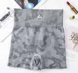 Yoga Leopard Print Sports Belly - lifting Hip Breathable Running Riding Tight Camouflage Fitness High Waist Shorts - Zeprah