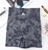 Yoga Leopard Print Sports Belly - lifting Hip Breathable Running Riding Tight Camouflage Fitness High Waist Shorts - Zeprah