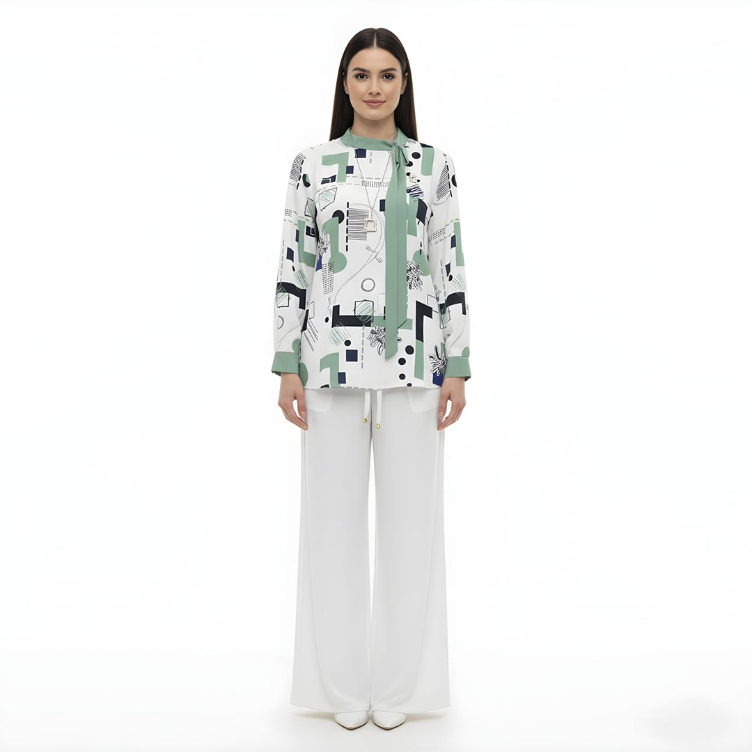 Modern Geo Tunic Set