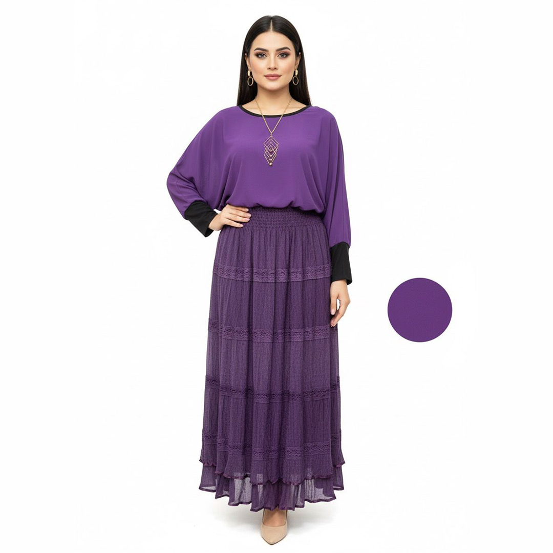 Regal Purple Maxi Set