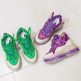 Trendy Chaussures Femmes Thick Sole Running Shoe Chunky Platform Wedges Sneakers for Ladies