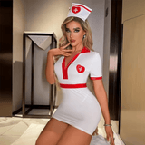 Hot Sexy Nurse Two Piece Uniform for Girls - Breathable Spandex/Nylon Bra & Panty Outfit
