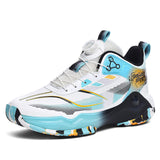 High Top Basketball Sneakers with Lacing Closure Breathable High Rebound Cushioning Durable Rubber Outsole