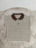 Knitted Women's T-shirts Simple Short Sleeve Top Classic Graphic Tee