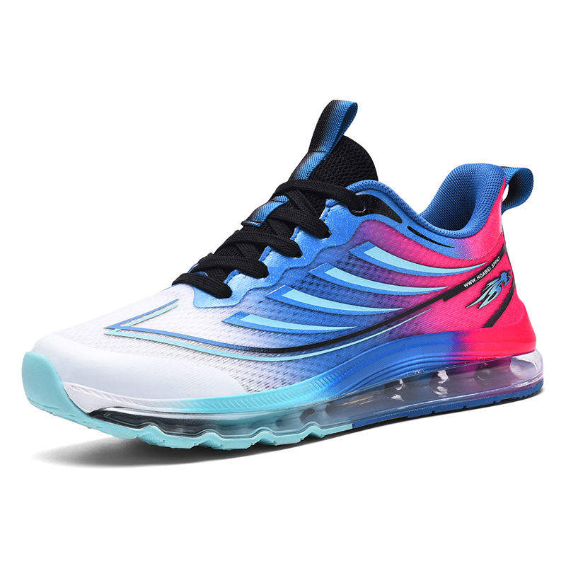 Breathable Men Running Shoes with Air Cushion Sole and Mesh Upper for Comfort Stability and Shock Absorption