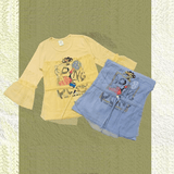 Embroidered Denim Set