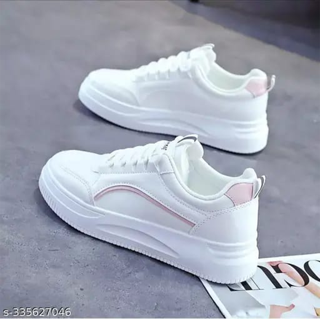 White low-top sneakers