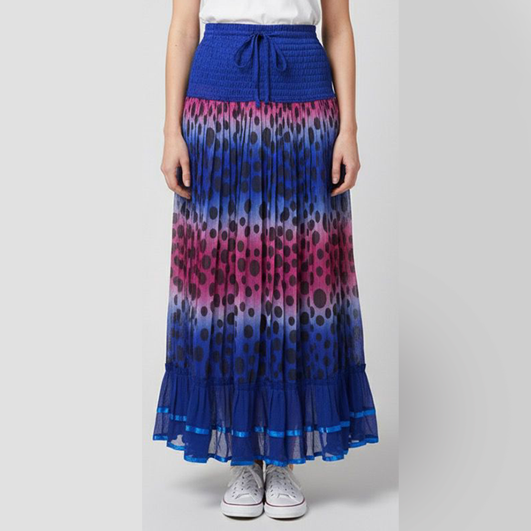 Ombre Polka Dot Skirt