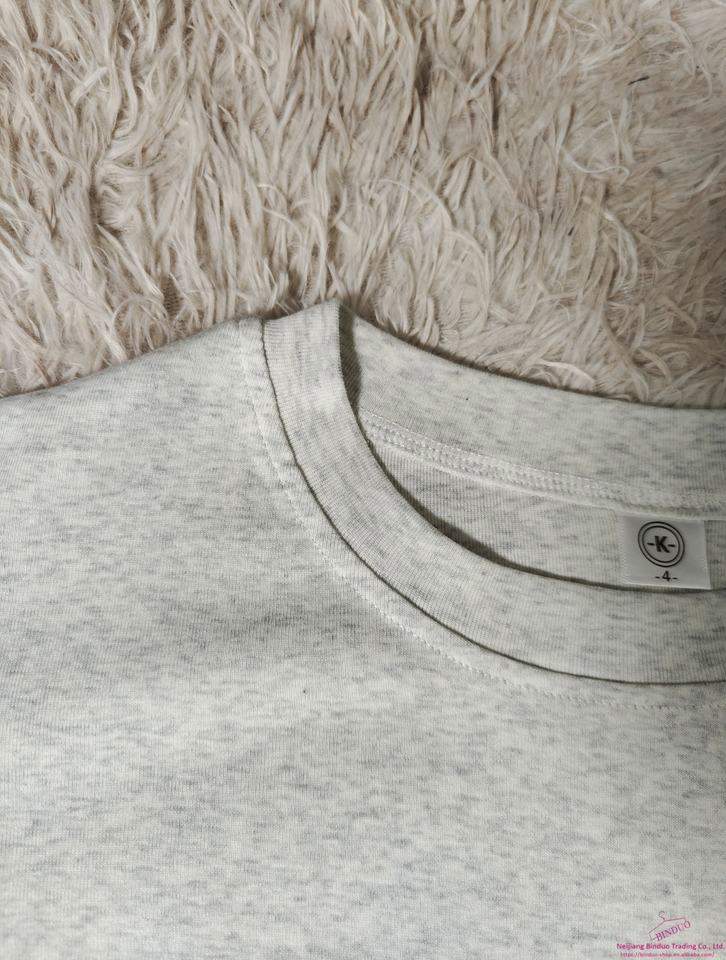 Loose Short-sleeved Plain Trendy Tops for Women Crewneck T-shirt