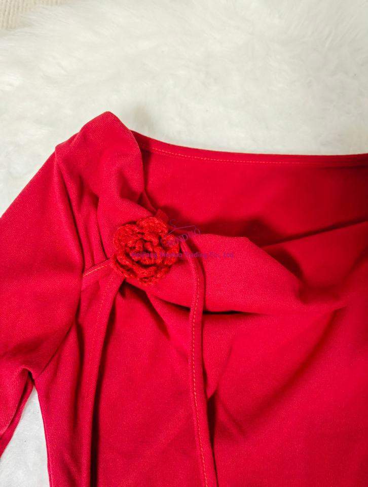 2025 New Women's Top Pure Desire Sexy Style 3D Floral Ruffled Slim Fit Long Sleeve Layering Shirt