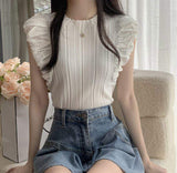 Knitted Workout Spaghetti Strap Tanks Camis Going Out Tops Women's Tanks Camis