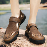 Durable Anti Slippery Mesh Breathable Comfortable Summer Sandals Shoes for Men