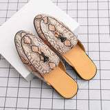 Summer Outdoor Casual Comfortable Slippers Hard Wearing Classic Easy Wear Handsome Tassel Half Loafers for Men