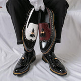 Latest Design Pointed Toe Good Looking Formal Dress Shoes Durable Tassel Loafers for Men