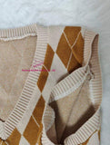 Women's Casual New V-Neck Sweater Vest Long Knitted Waistcoat for Spring Autumn Women's Cold Vest
