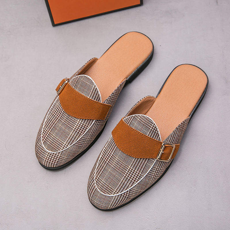 Latest Design Men Half Shoes Leisure Casual Summer Slip on Fashion Design Home Slippers for Men